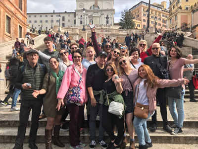 students in Italy