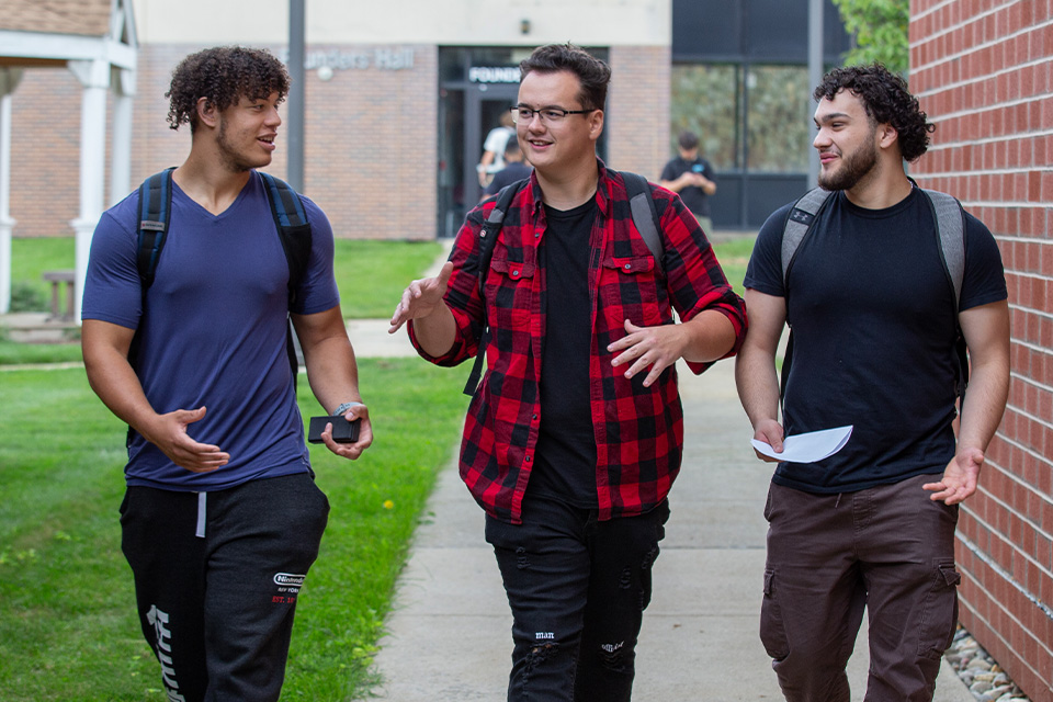 Students walking 