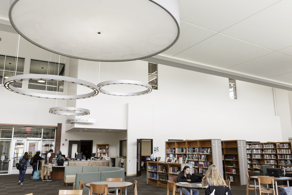 Pocono campus library interior
