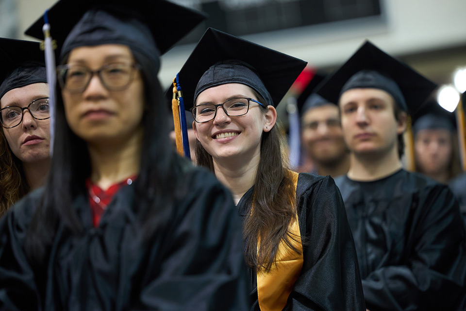 Graduates sitting in an audience