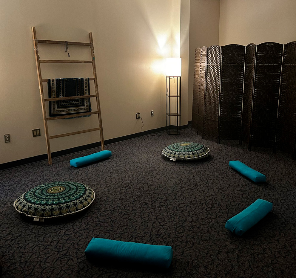 Interior picture of prayer and meditation room