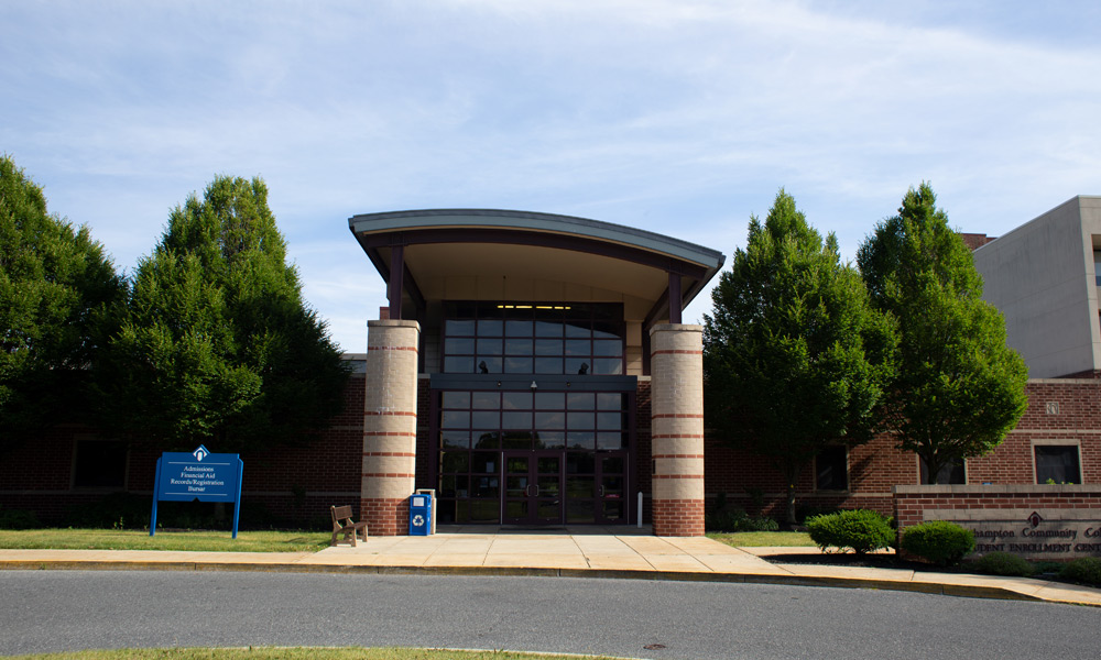 front of Student Enrollment Center