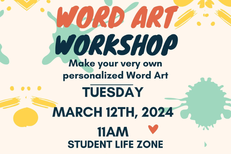 Word Art Workshop in the SLZ