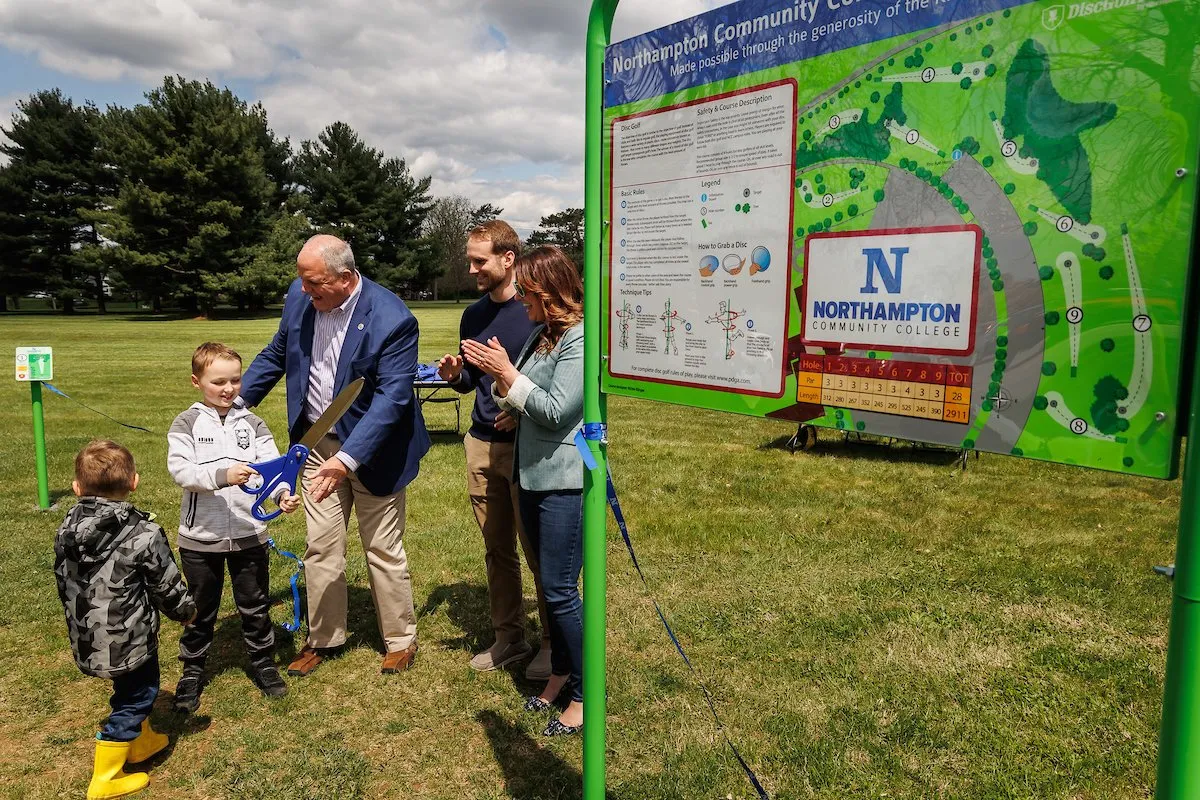 Disc Golf Ribbon Cutting