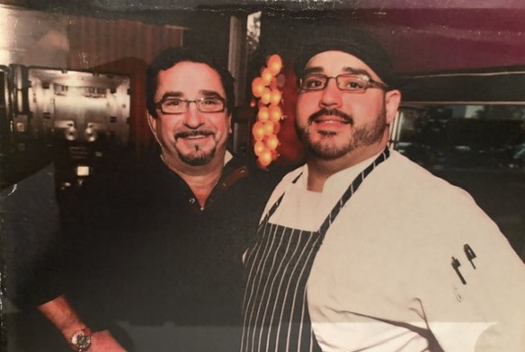 Chef Dom (right) with his father